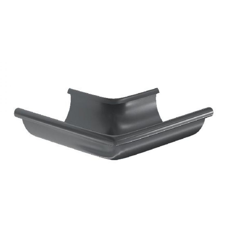 Угол желоба внешний 90°, Aquasystem, RAL 7024 Темно-серый 125/90. купить в Нижнем Новгороде