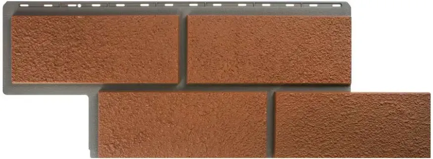 Фасадная панель Альта-Профиль Неаполитанский камень Терракотовый купить в Нижнем Новгороде