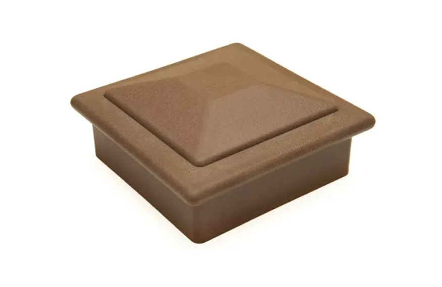 Крышка верхняя фигурная ПВХ для столба 100х100 Deckart Шоколад купить в Нижнем Новгороде