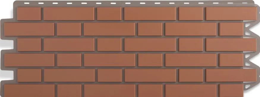 Фасадная панель Альта-Профиль, Клинкерный кирпич, Красный купить в Нижнем Новгороде