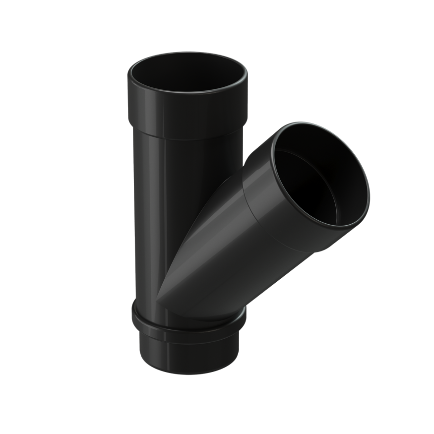 Тройник 45˚ для водостока Docke Lux, Карбон купить в Нижнем Новгороде