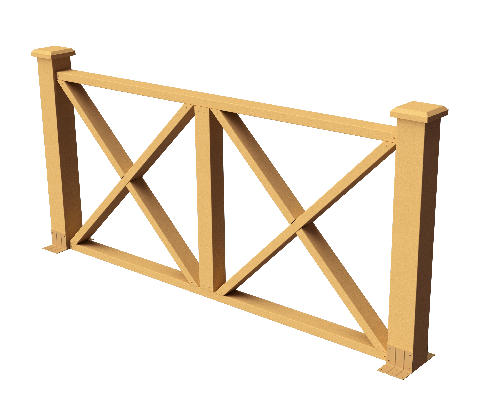 Декоративное ограждение из ДПК GRINDERDECO Тауэр песчаник купить в Нижнем Новгороде