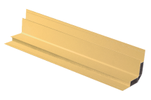 Внутренний угловой элемент, алюминиевый, бежевого цвета.