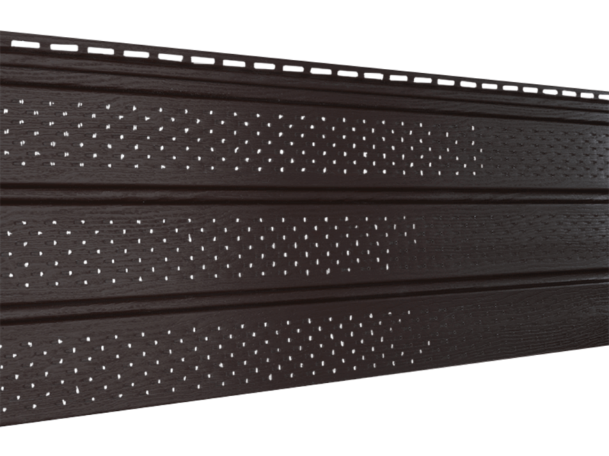 Классический софит Ю-пласт, Коричневый (с полной перфорацией) купить в Нижнем Новгороде