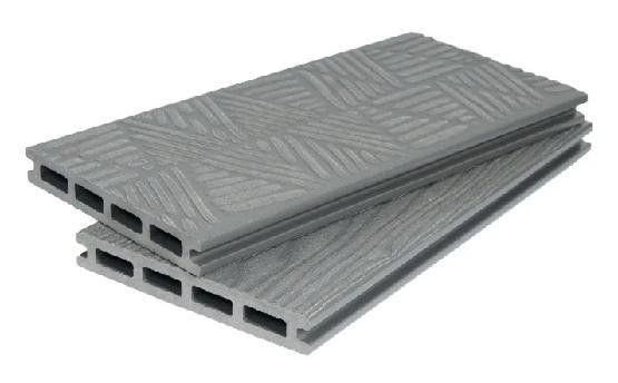 Террасная доска ДПК POLIVAN GROUP 3D+3D NEW пустотелая двухсторонняя DENPASAR Серый цвет купить в Нижнем Новгороде