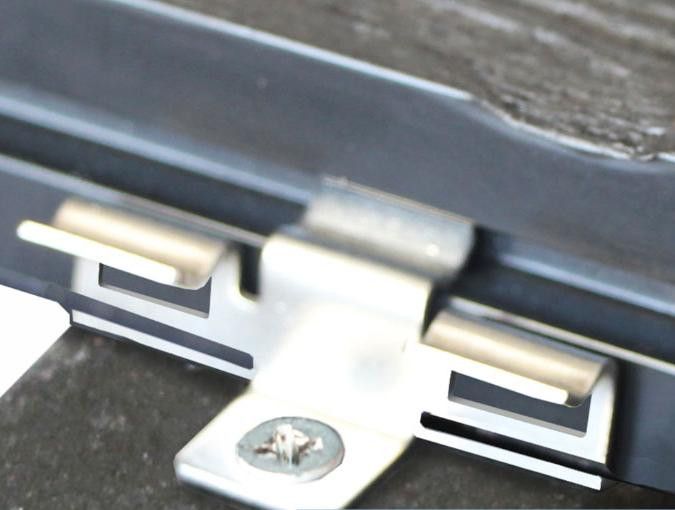 Промежуточный кляймер KRONEX № 7 для металлического каркаса и лаг ДПК (упаковка 100 шт) купить в Нижнем Новгороде