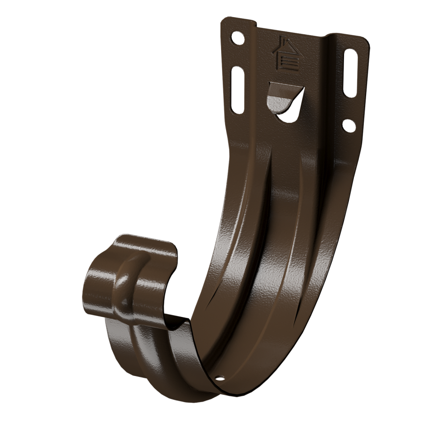 Кронштейн карнизного желоба Docke Stal Premium, каштановый (штампованный) купить в Нижнем Новгороде