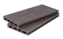 Террасная доска ДПК POLIVAN GROUP 3D+3D NEW пустотелая двухсторонняя DENPASAR Темный шоколад