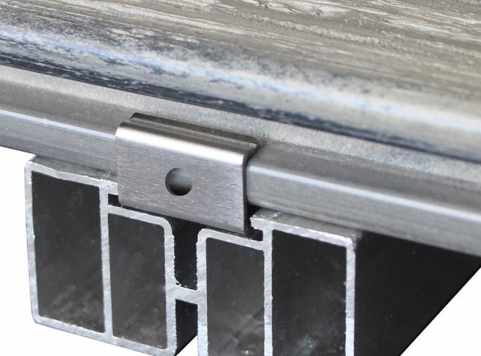 Кляймер стартовый KRONEX № 7 для алюминиевой лаги (упаковка 10 шт) купить в Нижнем Новгороде