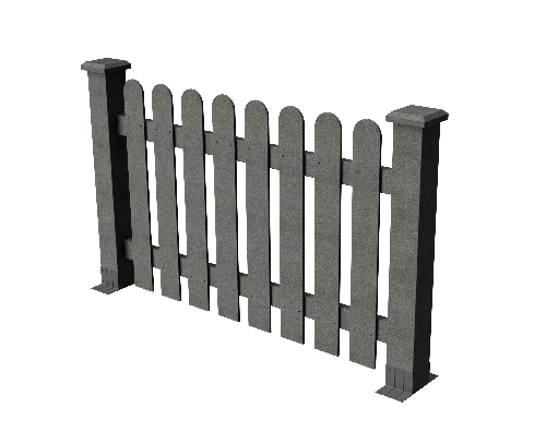 Декоративное ограждение из ДПК GRINDERDECO, цвет: серый базальт. купить в Нижнем Новгороде