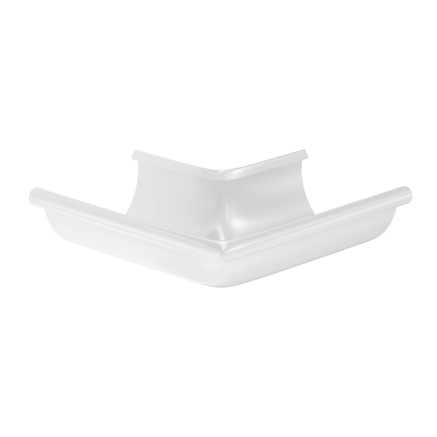 Угол желоба наружный Aquasystem, PU MATT, RAL 9003 Белый 125/90 купить в Нижнем Новгороде