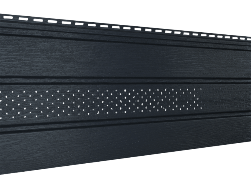 Классический софит Ю-пласт, Графитовый (с частичной перфорацией) купить в Нижнем Новгороде