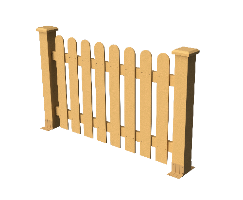 Декоративное ограждение ДПК GRINDERDECO Сежурне, цвет песчаник. купить в Нижнем Новгороде