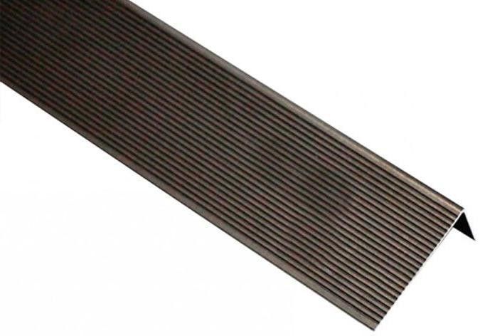 Угловой алюминиевый профиль KRONEX 51,5x30x3000 мм, цвет коньяк. купить в Нижнем Новгороде