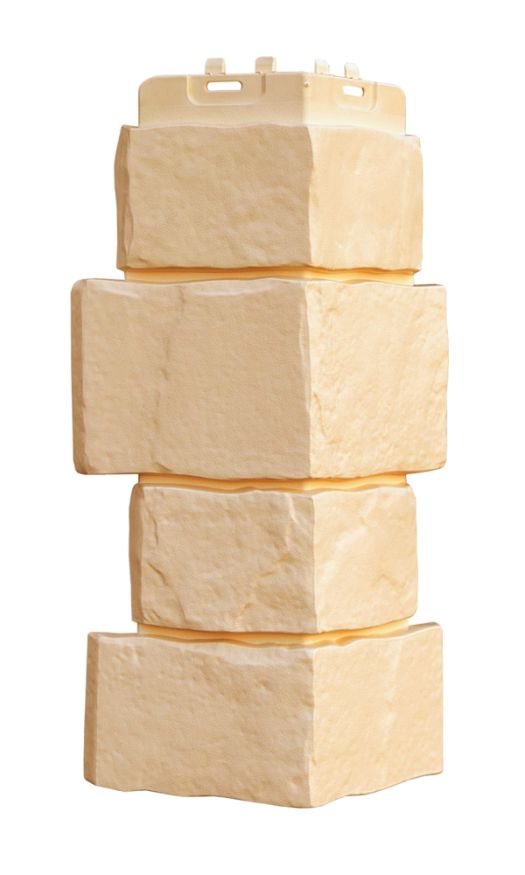 Угол наружный Grand Line, Крупный камень Classic, Бежевый купить в Нижнем Новгороде