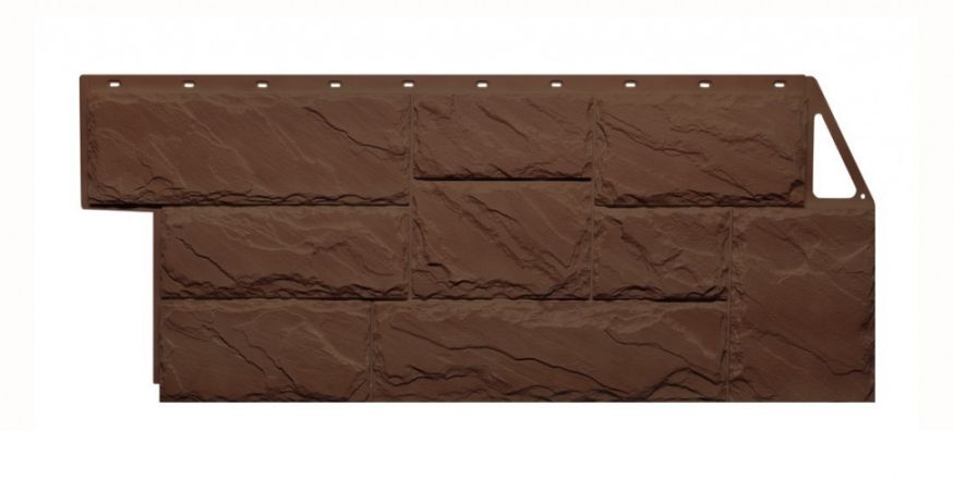 Фасадные панели Fineber, Крупный камень, Коричневый цвет купить в Нижнем Новгороде