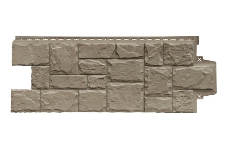 Фасадная панель Grand Line, Крупный Камень Design Plus, Цвет Какао купить в Нижнем Новгороде