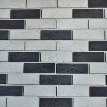 Фасадная плитка Кирисс Фасад, Гладкий кирпич с фаской и расшивкой шва №9