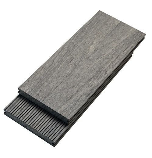 Террасная доска Bruggan Multicolor из ДПК, полнотелая, 140 мм, серого цвета. купить в Нижнем Новгороде