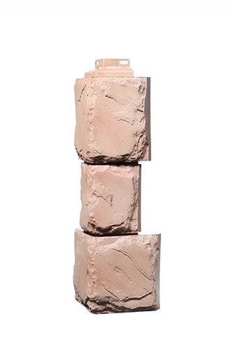 Угол Фасадного Облицовочного Материала Серии «Камень крупный» Цвет Терракота купить в Нижнем Новгороде