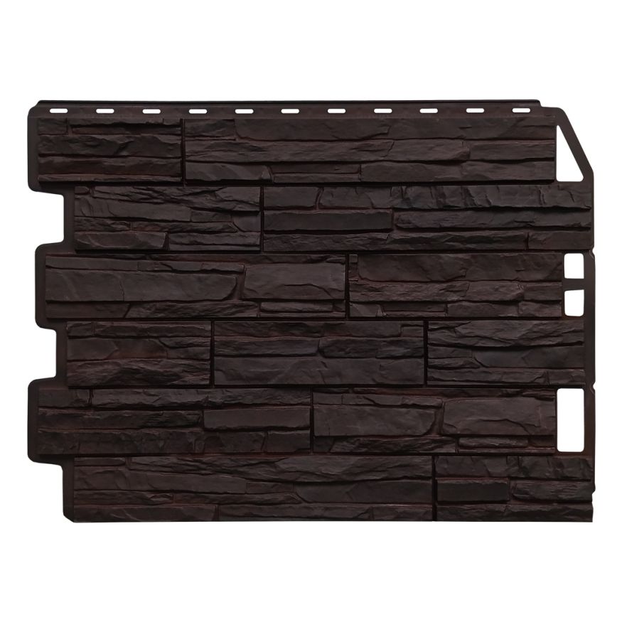 Фасадная панель FineBer Скол, Тёмно-коричневый купить в Нижнем Новгороде