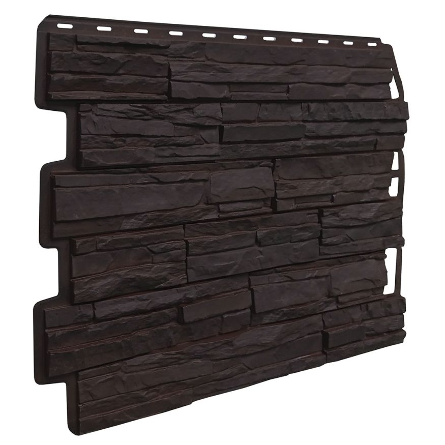 Фасадная панель FineBer Скол, Тёмно-коричневый купить в Нижнем Новгороде