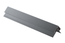 Внешний угловой элемент из алюминия, серый цвет.