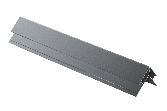 Внешний угловой элемент из алюминия, серый цвет. купить в Нижнем Новгороде