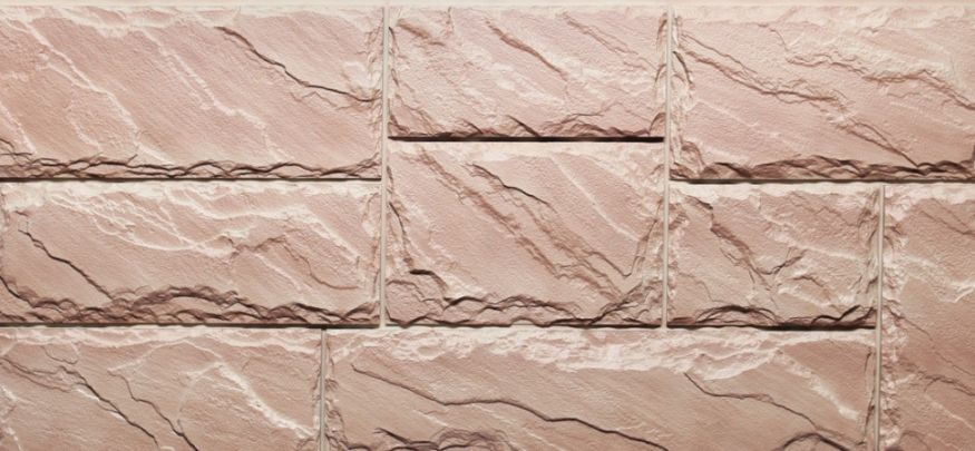 Фасадные панели Fineber, Крупноформатный камень, Цвет терракота. купить в Нижнем Новгороде