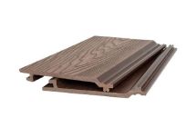 Сайдинг 3D GardenParkett с фактурой дерева, светло-коричневый цвет