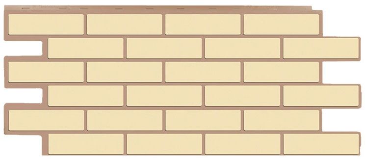 Фасадная панель T-Сайдинг, Кирпич Модерн Желтый купить в Нижнем Новгороде
