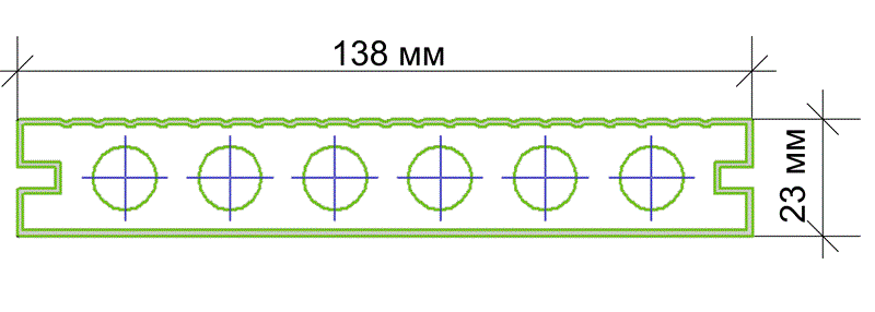 Террасная доска ДПК Legro Ultra Naturale Грецкий Орех Полая купить в Нижнем Новгороде