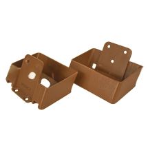 Крепление для перил наклонное алюминиевое GardenParkett, Орех