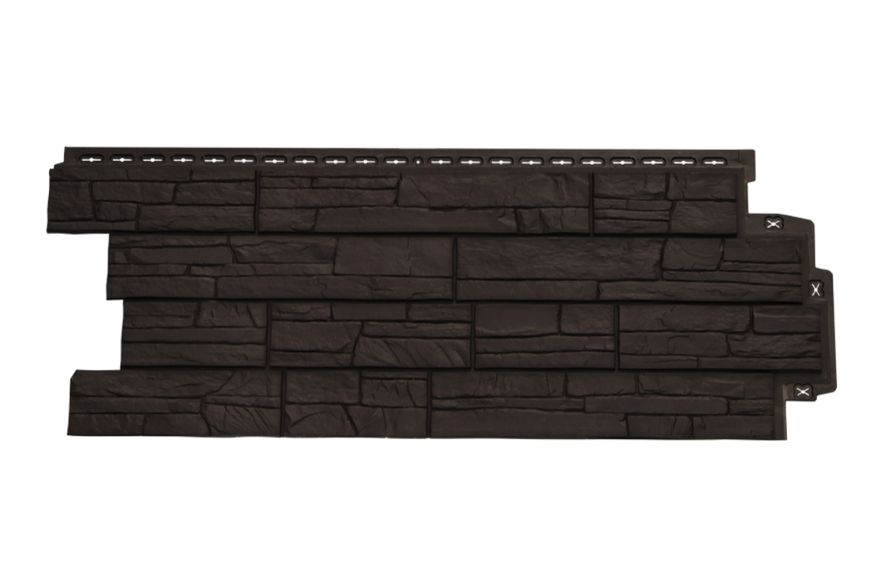 Фасадная панель Grand Line, Сланец Classic, Шоколадный купить в Нижнем Новгороде