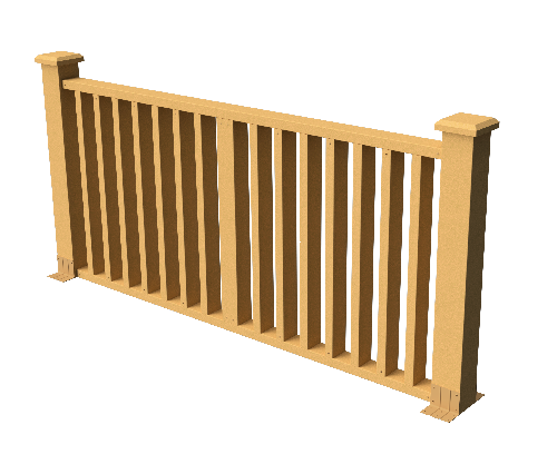 Декоративное ограждение из ДПК GRINDERDECO Риальто в цвете песчаник. купить в Нижнем Новгороде