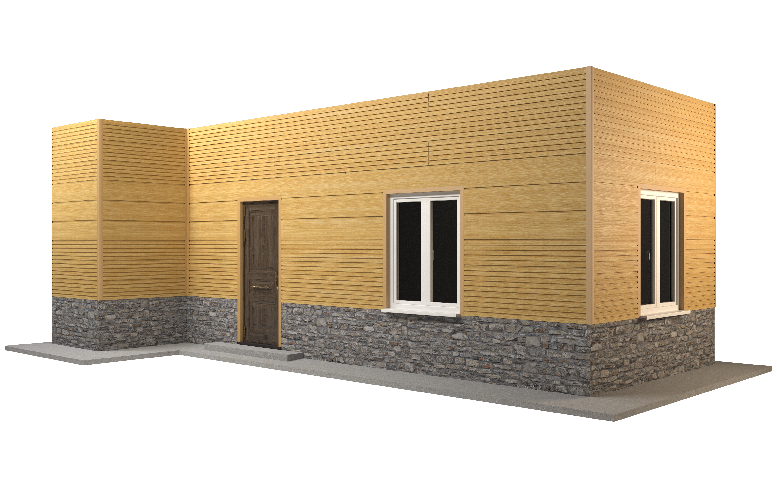 Фасадная панель GRINDERDECO, ДПК, двухсторонняя, текстура Песчаник. купить в Нижнем Новгороде