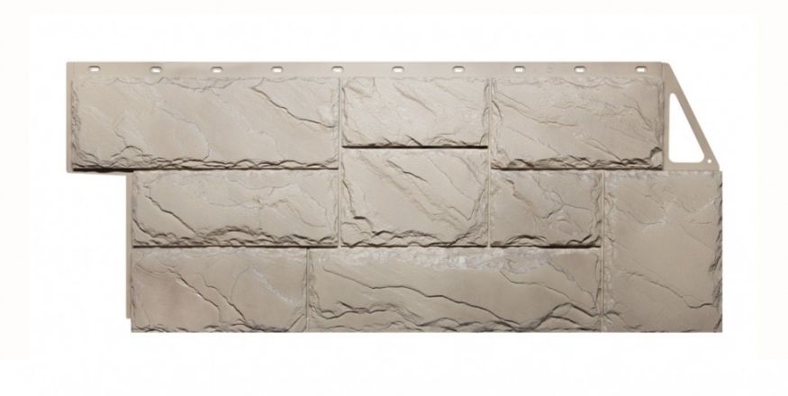 Фасадные панели Fineber, Крупный камень, Цвет песочный. купить в Нижнем Новгороде