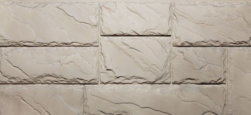 Фасадные панели Fineber, Крупный камень, Цвет песочный. купить в Нижнем Новгороде