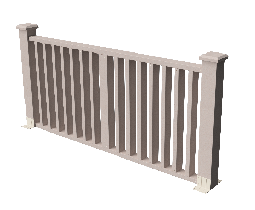 Декоративное ограждение из ДПК GRINDERDECO Риальто в цвете выбеленый дуб купить в Нижнем Новгороде