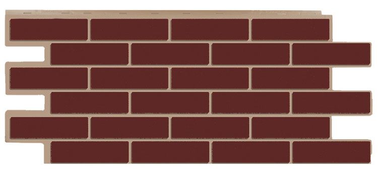 Фасадная панель T-Сайдинг, Кирпич Модерн Коричневый купить в Нижнем Новгороде