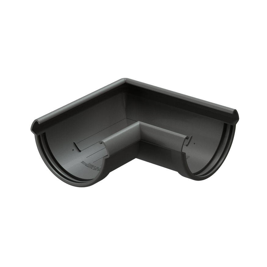 Угол желоба 90˚ Docke Lux, Графит купить в Нижнем Новгороде