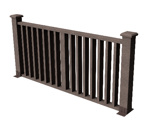 Декоративное ограждение ДПК GRINDERDECO Риальто в цвете венге купить в Нижнем Новгороде