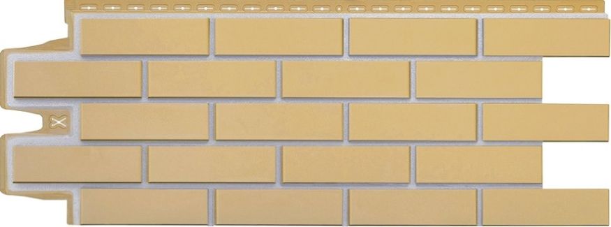 Фасадные панели Grand Line, Клинкерный кирпич Design, Песочный, шов RAL 7006  купить в Нижнем Новгороде