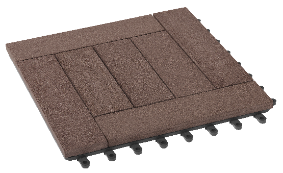 Модульный ДПК паркет GRINDERDECO Комфорт 6 в цвете Шоколад купить в Нижнем Новгороде