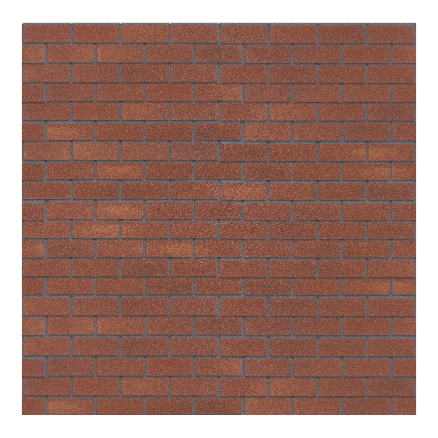 Битумная фасадная плитка Технониколь HAUBERK кирпич Терракотовый, 2 кв.м. купить в Нижнем Новгороде