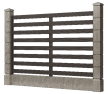 Заборная доска GRINDERDECO, ДПК, шлифованная цвет Асфальт.