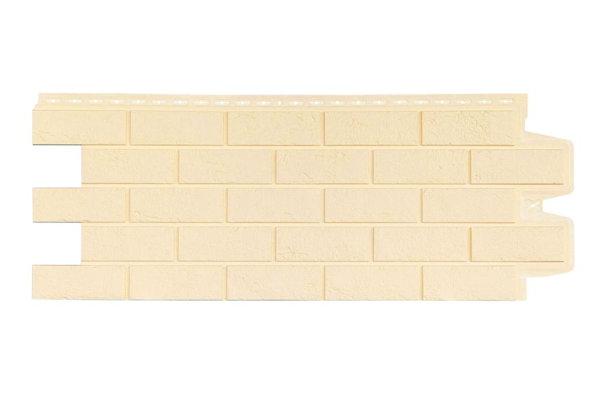 Фасадная панель Grand Line, Состаренный кирпич Classic, Бежевый купить в Нижнем Новгороде