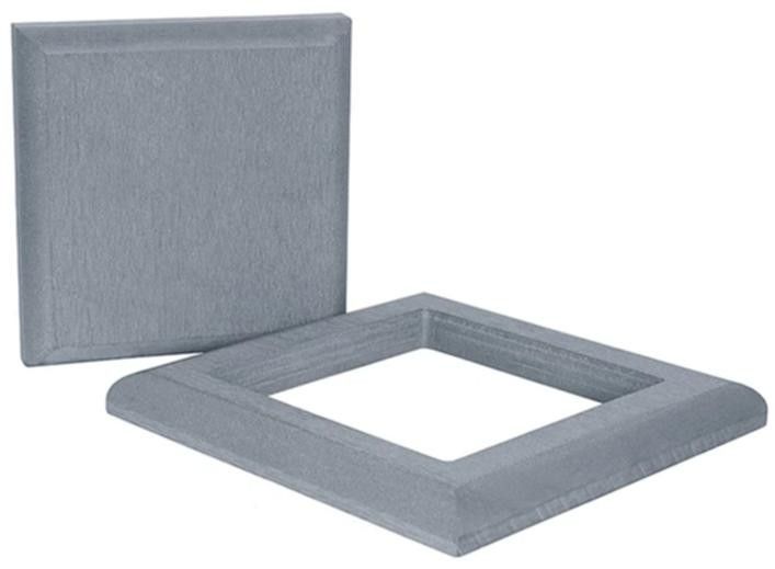 Комплект крышка и юбка ДПК для столба Polivan SINGARAJA серый цвет купить в Нижнем Новгороде