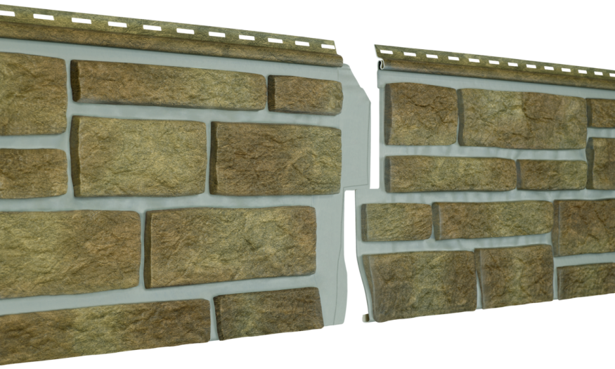 Фасадная панель Ю-пласт Стоун Хаус S-Lock Таганай, Вулканический купить в Нижнем Новгороде