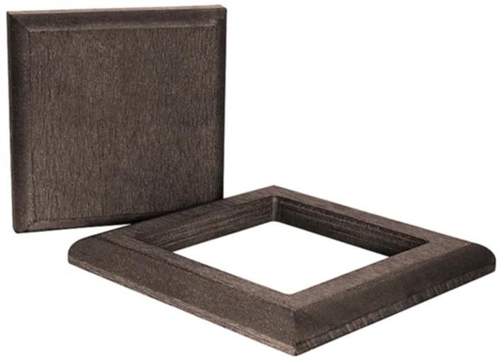 Комплект крышка и юбка ДПК для столба Polivan SINGARAJA коричневый темный. купить в Нижнем Новгороде